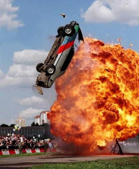 car stunts representation
